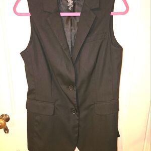 Women's Black New York & Co Sleeveless Vest Sz 10